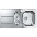 Produktbild: GROHE Spülbecken K200 31564SD1, Edelstahl, Edelstahlspüle, mit Abtropffläche, 96,5 x 50 cm