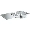 Produktbild: Edelstahlspüle Grohe K200 mit 1, 5 Becken 965 x 500 mm reversibel - 31564SD1