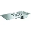 Produktbild: GROHE Edelstahlspüle K200 31564_1, mit Abtropffläche, Modell: K200 60-S 96,5/50 ...