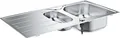 Produktbild: Grohe Edelstahlspüle K200 mit 1,5 Becken reversibel 965x500