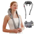 Produktbild: Shiatsu Nackenmassagegerät m.Wärmefunktion Schulter Rücken Massage USB kabellos