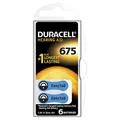 Produktbild: Duracell Hörgerätebatterie Knopfzelle (PR44/DA675, V675) 6 Stück