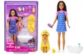 Produktbild: BARBIE SKIPPER BABYSITTER DOLL WITH BATH AND BABY play set JJB43