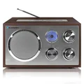 Produktbild: Retro Radio walnuss| UKW/MW | USB, SD & AUX | Holzgehäuse, Blaupunkt RXN 19 , NE