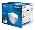 Produktbild: Duravit Starck 3 WC-Set wandhängend rimless Tiefspüler - Weiß Hochglanz - 45270900A1