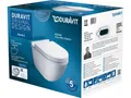 Produktbild: Duravit Starck 3 Wand-WC Rimless Set spülrandlos weiß, mit WC-Sitz absenkbar
