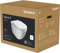 Produktbild: Duravit Starck 3 SET Wand-WC Rimless (spülrandlos) inklusive WC-Sitz mit