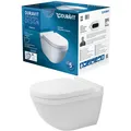 Produktbild: DURAVIT WAND WC COMBIPACK STARCK 3 RIMLESS SPÜLRANDLOS TIEFSPÜL +SITZ 45270900A1