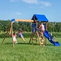 Produktbild: Backyard Discovery Aurora Spielturm m. Schaukeln und Rutsche