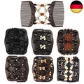 Produktbild: Dadabig 7 Stück Perlen Haarkämme, Magie Elastische Haarspangen Doppel Dehnbar K