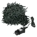 Produktbild: ECD Germany LED-Lichterkette Weihnachtsbeleuchtung Weihnachtslichterkette Christbaumbeleuchtung, Cluster Lichterkette 1500 LEDs 30m für Innen & Außen IP44 Warmweiß grün