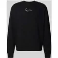 Produktbild: KARL KANI Regular Fit Sweatshirt mit Logo-Stitching Modell 'Crew' in Black, Größe XS