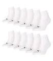 Produktbild: PUMA unisex Quarter Sportsocken Kurzsocken Socken 271080001 12 Paar, Farbe:Weiß, Menge:12 Paar (4x 3er Pack), Größe:35-38, Artikel:-300 white
