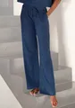 Produktbild: LASCANA Homewearhose -Lounge-/Strickhose mit weitem Bein und seitlichen Taschen, Loungewear