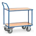 Produktbild: fetra Tischwagen 2600, Tragkraft 400kg TPE-Reifen, 2 Etagen, 1 Schiebebügel