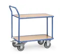 Produktbild: Fetra Tischwagen 400 kg LxB 850 x 500 mm 2 Böden, hochstehender Griff