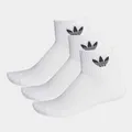 Produktbild: adidas Unisex Halfhoge enkels Socken, White/White/Black, S EU