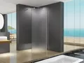 Produktbild: BuyLando LiLy 159x200 cm Walk in Duschwand - Duschabtrennung Satiniert 10mm