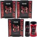 Produktbild: Axe CHERRY Geschenkset 3 Stück = 3 x 150ml Deo + 3 x 225ml Duschgel Premium Duft