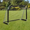 Produktbild: Relaxdays Fußballtor, Profi Soccertor für Kinder & Erwachsene, mit Tornetz, für Garten, HBT 110x150x75cm, grau/schwarz