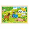 Produktbild: Goki houten puzzel boerderij, 24st.