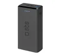 Produktbild: sbs Powerbank fast charge mit 20.000 mAh und 2 USB Solar Powerbank