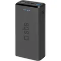 Produktbild: SBS Mobile Fast Charge Powerbank 20000mAh black Status-LEDs USB-C USB Micro-USB