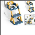 Produktbild: Kindertoilettenleiter 2 in 1 mit Treppe PVC 15 Zoll Blau