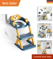 Produktbild: Upgraded Kindertoilettensitz mit verstellbarer Treppe – Rutschfest & Komfortabel