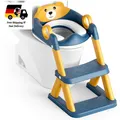 Produktbild: Toilettenleiter für Kinder mit Treppe, Höhenverstellbarer Toilettensitz Blau