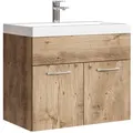 Produktbild: BADMÖBEL-SET Montreal 2 Teile Kastanien Eiche - 60 x 35 x 51 cm