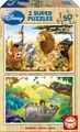Produktbild: Educa - Disney - Tierfreunde - Puzzle 2x50 Teile