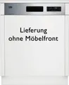 Produktbild: BEKO teilintegrierbarer Geschirrspüler BDSN36451X, 9,5 l, 14 Maßgedecke