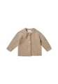 Produktbild: Stellou & friends Cardigan-Strickjacke für Mädchen und Jungen mit Knöpfen in Holz-Optik | Hochwertige Baby-Kleidung aus 100% Baumwolle - IV V I Gr. 74/80 - Beige Melange