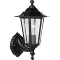 Produktbild: EGLO Außen-Wandlampe Laterna 4, 1 flammige Außenleuchte, Wandleuchte aus Aluguss in Schwarz und Glas in Transparent, E27 Fassung, IP44 - Schwarz