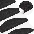 Produktbild: Treppenmatten Selbstadhäsiv 15 ST 56x17x3 cm Schwarz