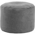 Produktbild: mokebo Pouf Hocker o Bodenkissen Der Ruhepouf Sitzhocker rund und Fußhocker fürs Wohnzimmer Leichter Sitzpouf aus Stoff in Anthrazit