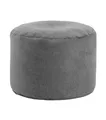 Produktbild: mokebo® Pouf XL, Hocker, Bodenkissen 60x40cm 'Der Ruhepouf' Sitzhocker rund & Fußhocker fürs Wohnzimmer, Sitzpouf aus Stoff in Anthrazit, Beistelltisch, Puff für drinnen mit EPS-Perlen Füllung