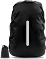 Produktbild: AVANA Rucksack-Regenschutz Rucksacküberzug mit Reflexstreifen (10-70L) Regenhülle Schulranzen, wasserdicht, reflektierendes Cover, Schwarz