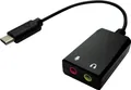 Produktbild: VALUE Adapter USB Typ C - 2x 3,5mm Audio, ST/BU, 0,13 m