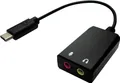 Produktbild: Value 12.99.3213 Kabeladapter USB Type C 2 x 3.5 Schwarz (12.99.3213)