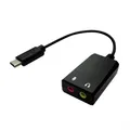 Produktbild: VALUE Adapter USB Typ C - 2x 3,5mm Audio, ST/BU, 0,13 m