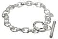 Produktbild: SILBERMOOS Silberarmband Dekoratives Gliederarmband mit Knebelverschluss, 925 Sterling Silber