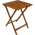 Produktbild: DEGAMO Gartentisch Klapptisch Bistrotisch Holztisch LIMA 60x60cm quadratisch, Akazie geölt - Braun