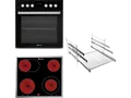 Produktbild: BAUKNECHT HEKO BLACK 700 H, Einbauherdset (Elektrokochfeld, A, 65 l)
