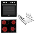 Produktbild: BAUKNECHT HEKO BLACK 700 H, Einbauherdset (Elektrokochfeld, A, 65 l)