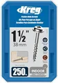 Produktbild: KREG KRE00058 Zinkschrauben, 38 mm, mit Grobgewinde, 250 Stück (SML-C150-250-INT