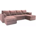 Produktbild: Masseno Wohnlandschaft, Rosa, Holz, 4-Sitzer, U-Form, 285x85x140 cm, Wohnzimmer, Sofas & Couches, Wohnlandschaften, Wohnlandschaften in U-Form