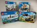 Produktbild: LEGO CITY: Diving Yacht (60221) + 60385 + 60249 + 60239 - NEU/NEW - SEALED BOXES