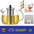 Produktbild: Teekanne Glas 1500ml Teesieb Glaskanne Teebereiter Hitzebeständig Siebeinsatz